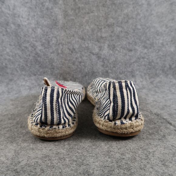 Old Navy Shoes Womens 7 Classic Espadrille Flats Loafers Flamingo Slip On Stripe - Picture 7 of 13